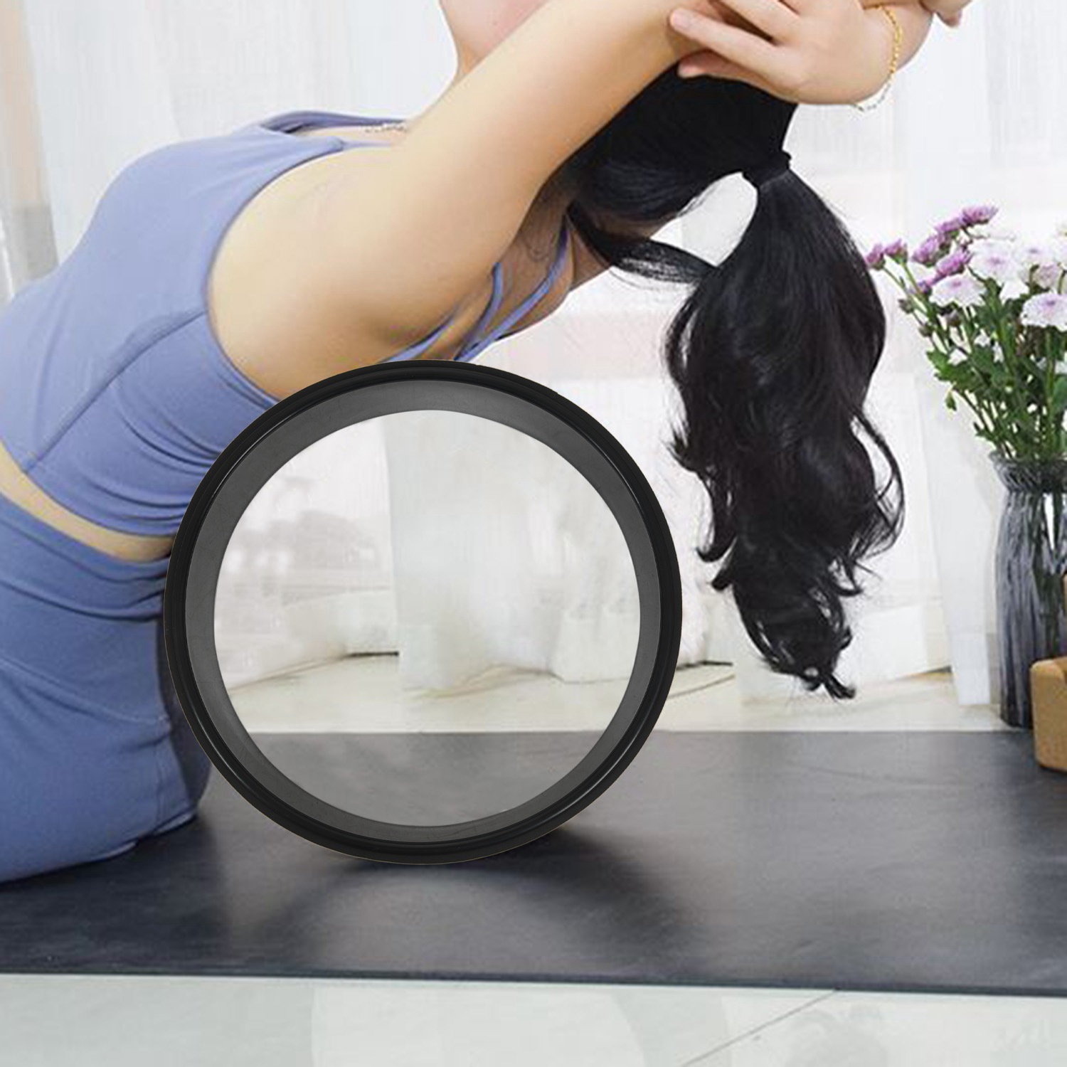 Yoga Fitness Wheel - ABMV-Wood Yoga Wheel Pilates And Buddha