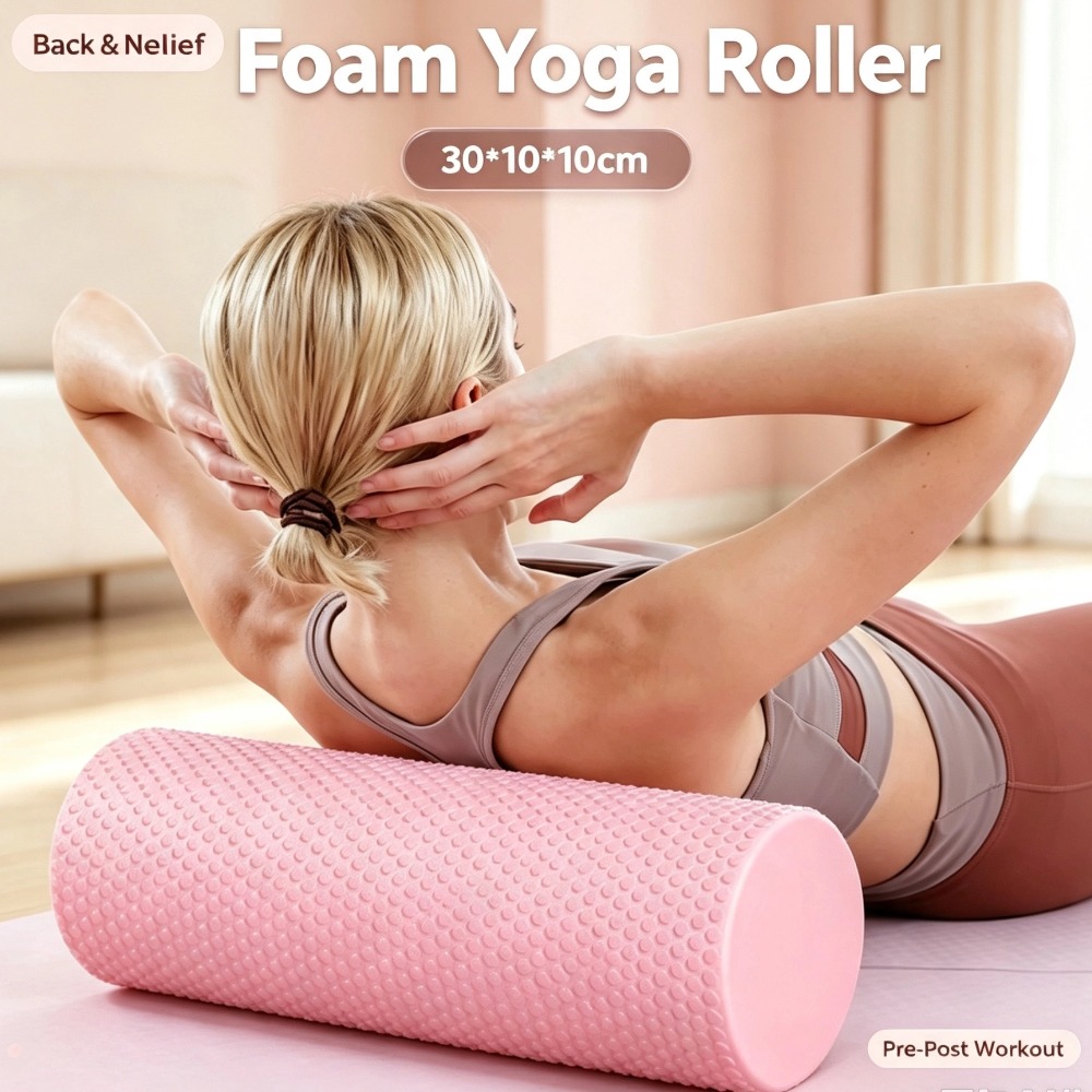 Yoga Fitness Wheel - EVA Foam Yoga Roller 30cm Portable