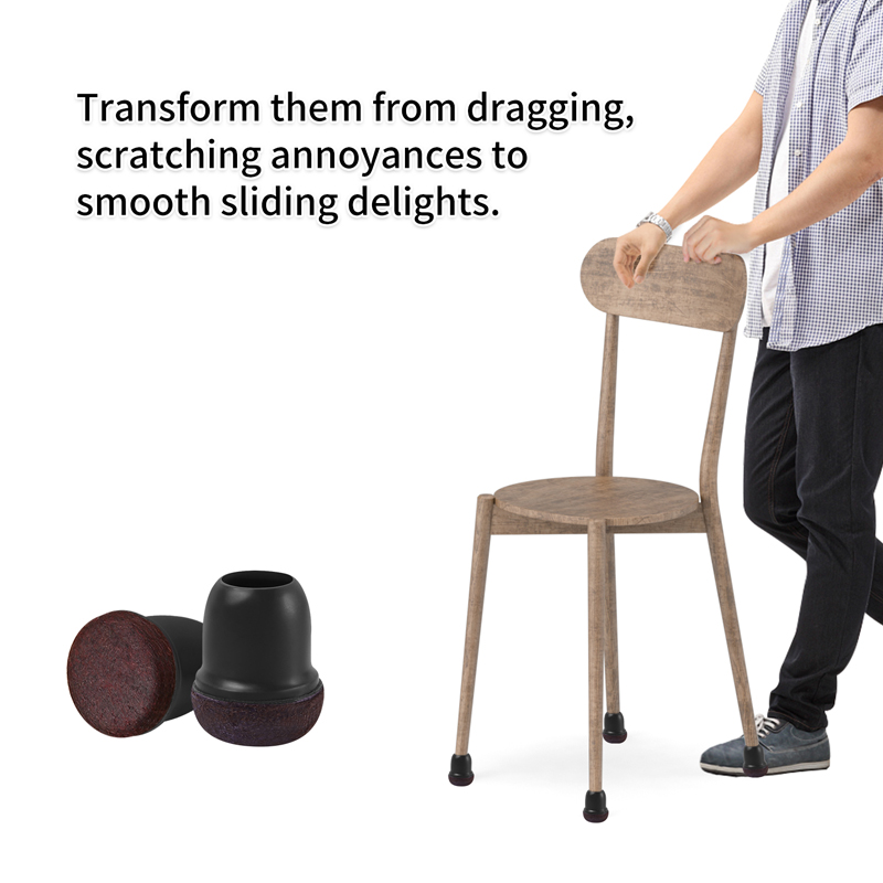 16PCS Black Silicone Chair Leg - Sit Up Bar Floor 评论和价格