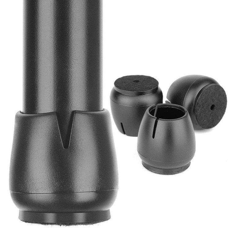 16PCS Black Silicone Chair Leg - Sit Up Bar Floor 评论和价格