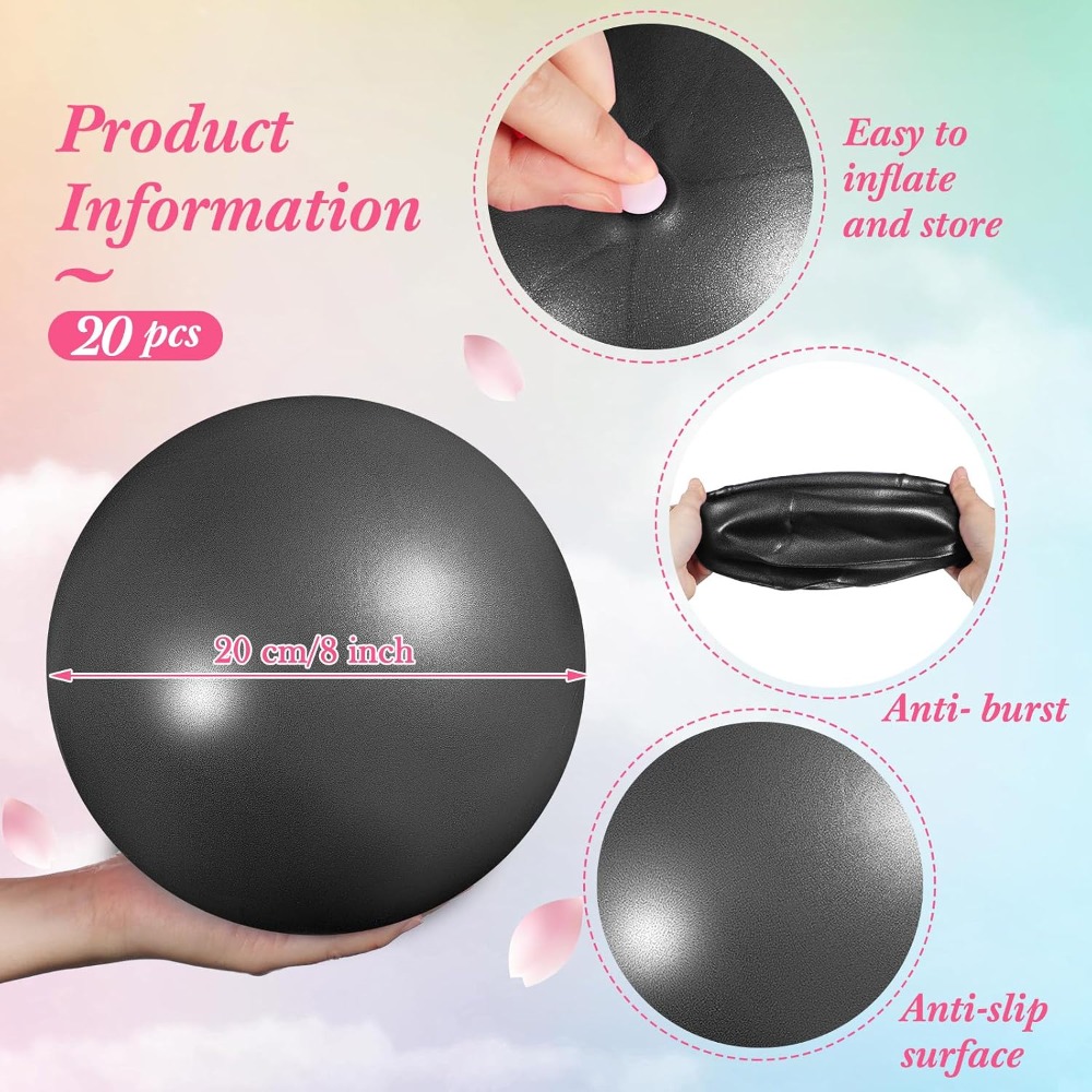 20 Pcs 9 Inch Mini Yoga Ball B - Yoga Fitness Class 评论和价格