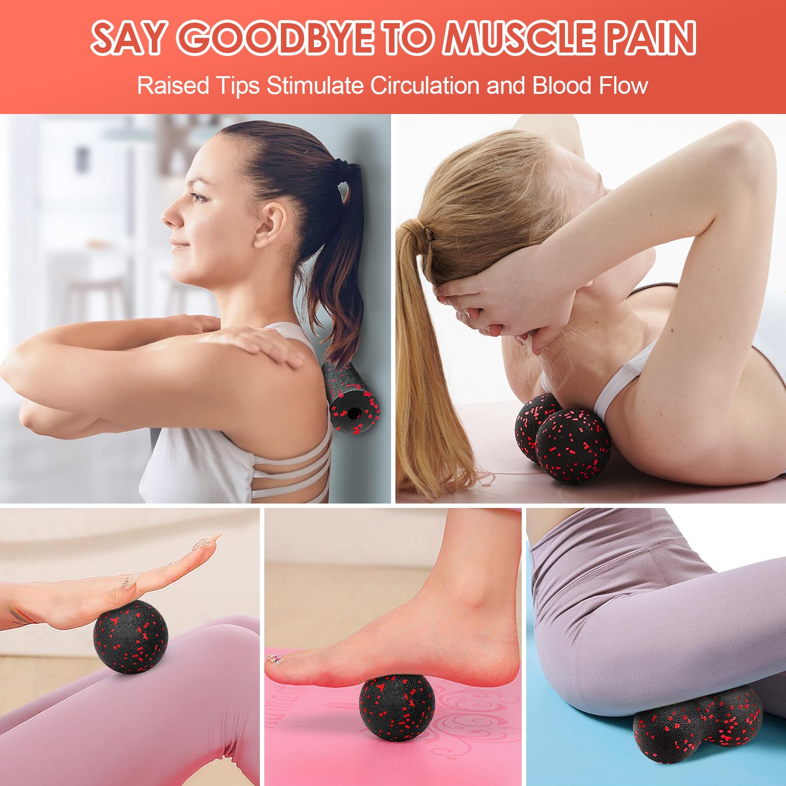 Hollow Yoga Roller Massage Pea - Yoga Fitness Wheel 评论和价格