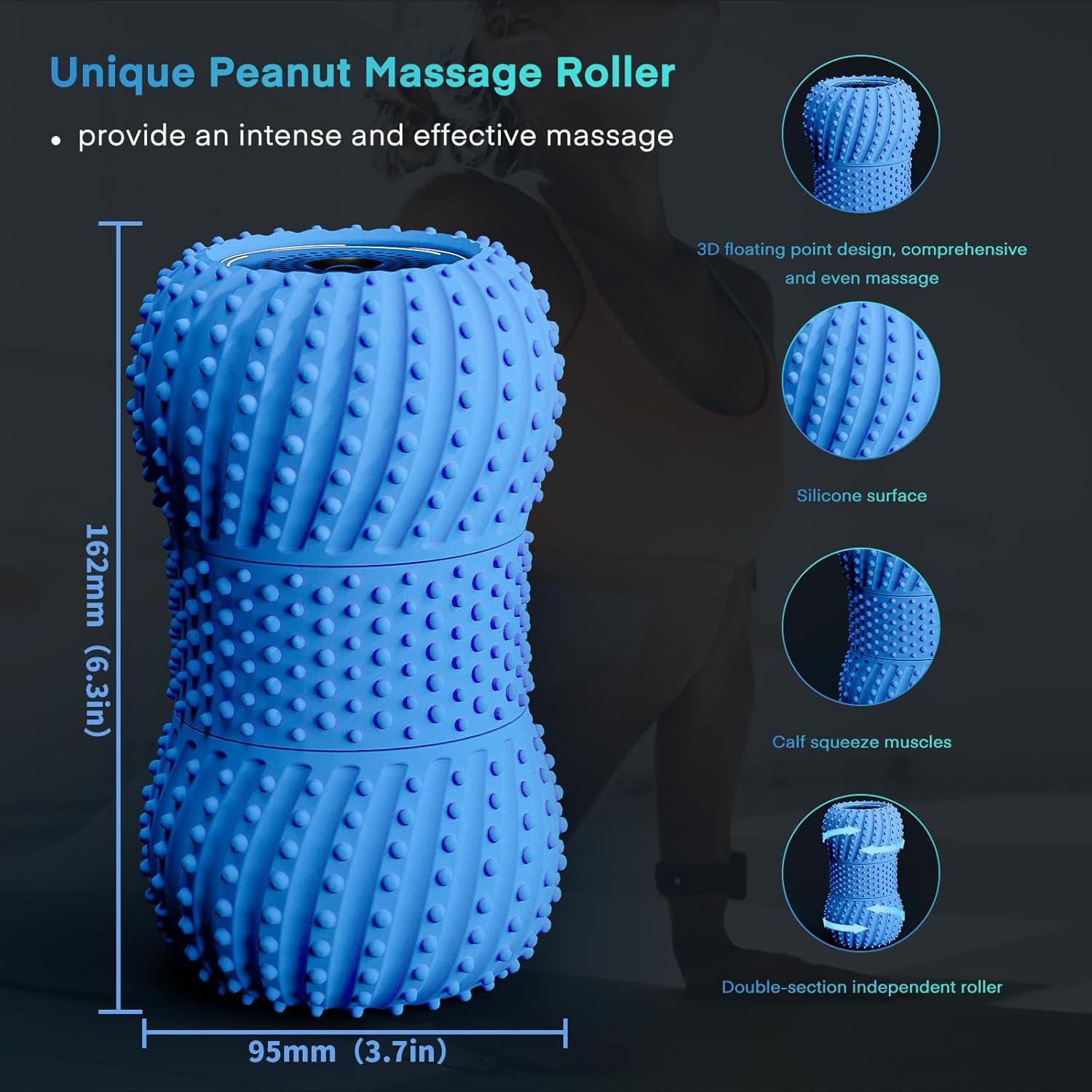 2 in 1 Vibrating Peanut Massag - Yoga Fitness Wheel 评论和价格