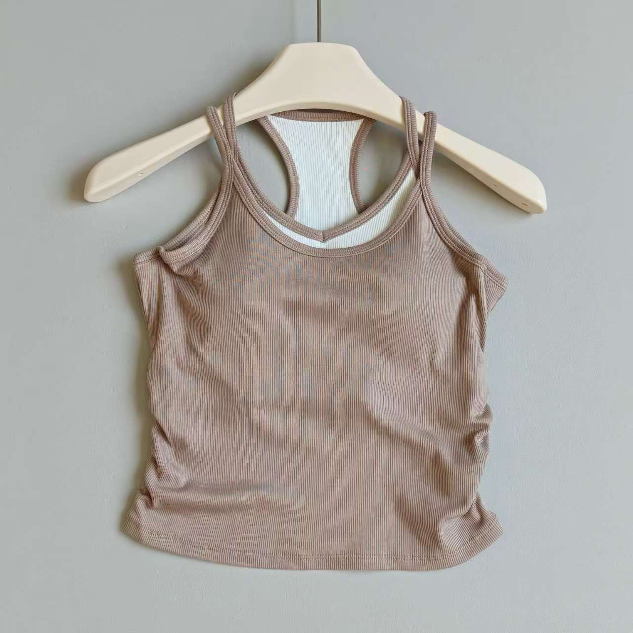Contrast Color Yoga Vest for W - Yoga Mat For Fitness 评论和价格