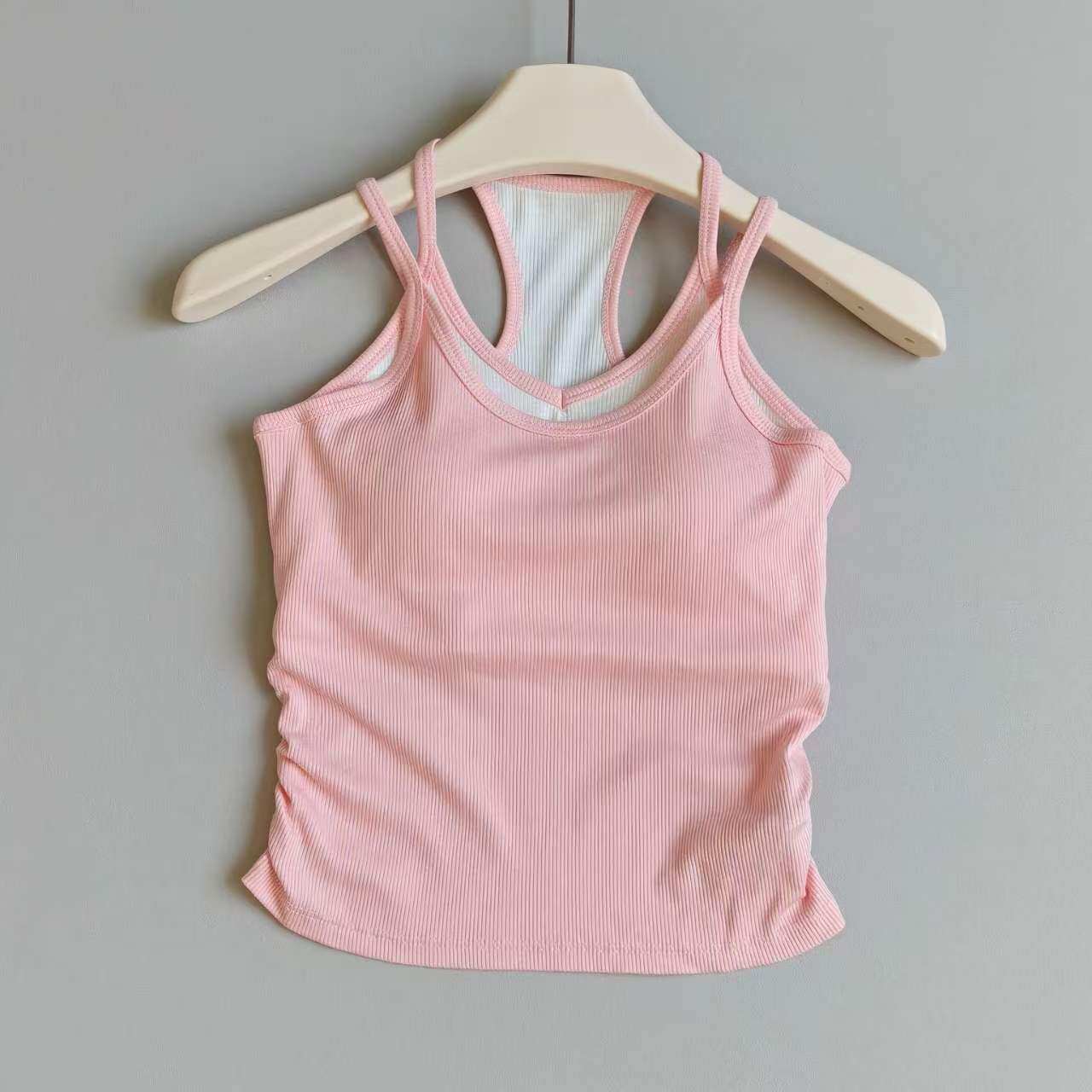 Contrast Color Yoga Vest for W - Yoga Mat For Fitness 评论和价格