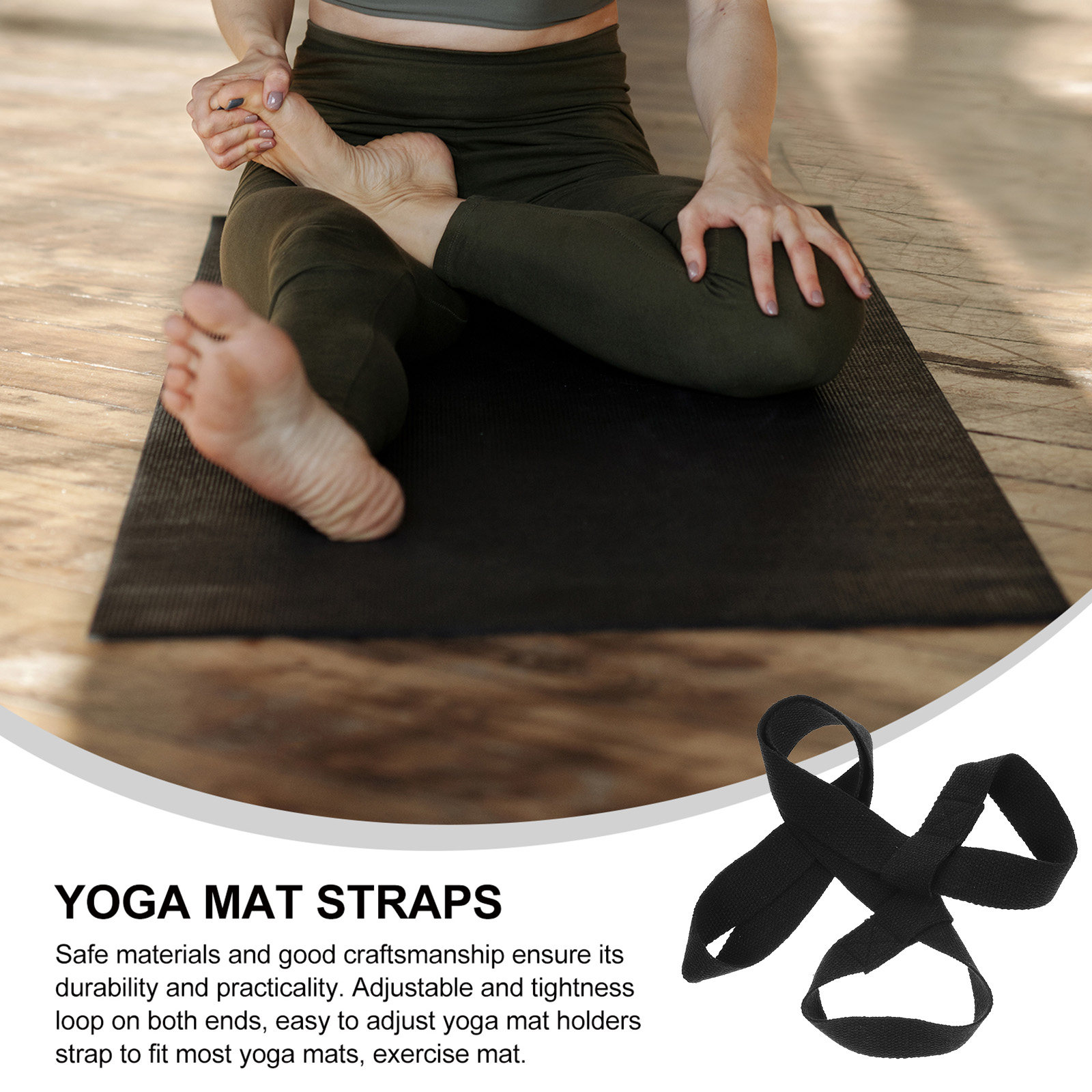 2Pcs Yoga Mat Sling Strap Heav - Yoga Fitness Class 评论和价格