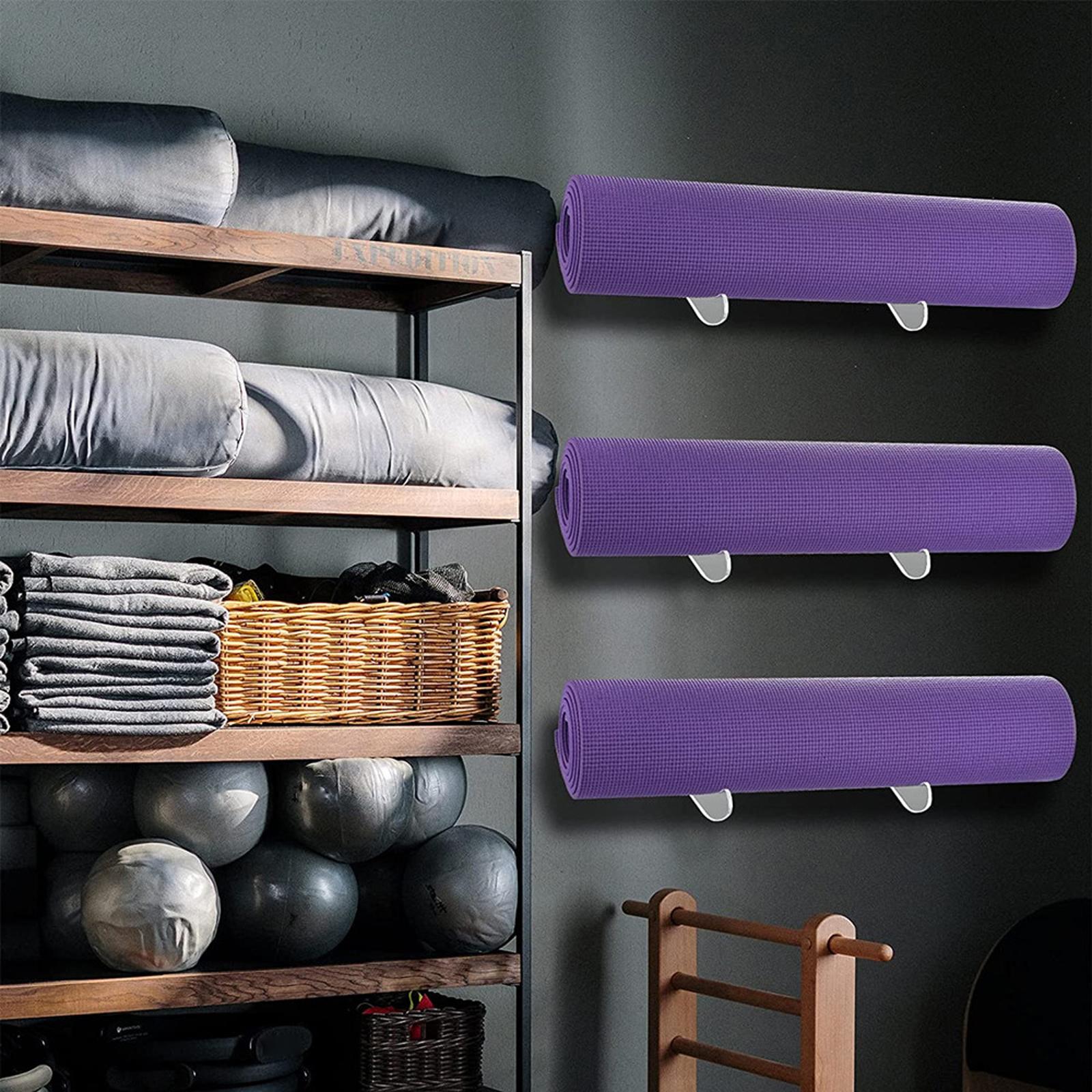 Yoga Mat Holder Rack Wall Moun - Yoga Fitness Class 评论和价格