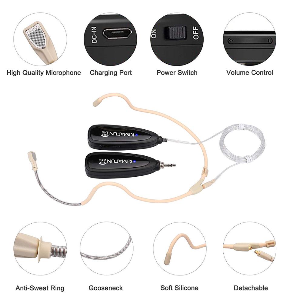 KIMAFUN 2.4G Wireless Headset  - Yoga Fitness Class 评论和价格