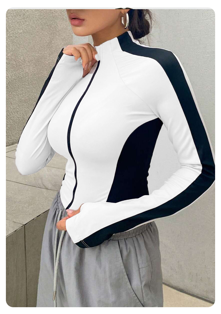 Yoga Clothes Stand Up Collar J - Fitness Yoga 评论和价格
