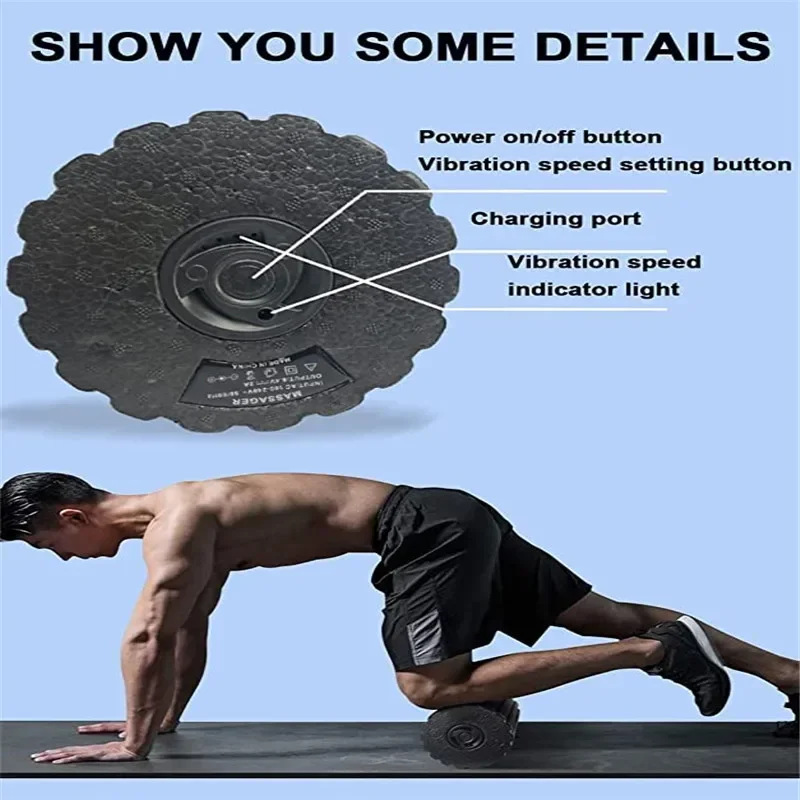 4-Speed Vibrating Electric Yog - Yoga Fitness Wheel 评论和价格