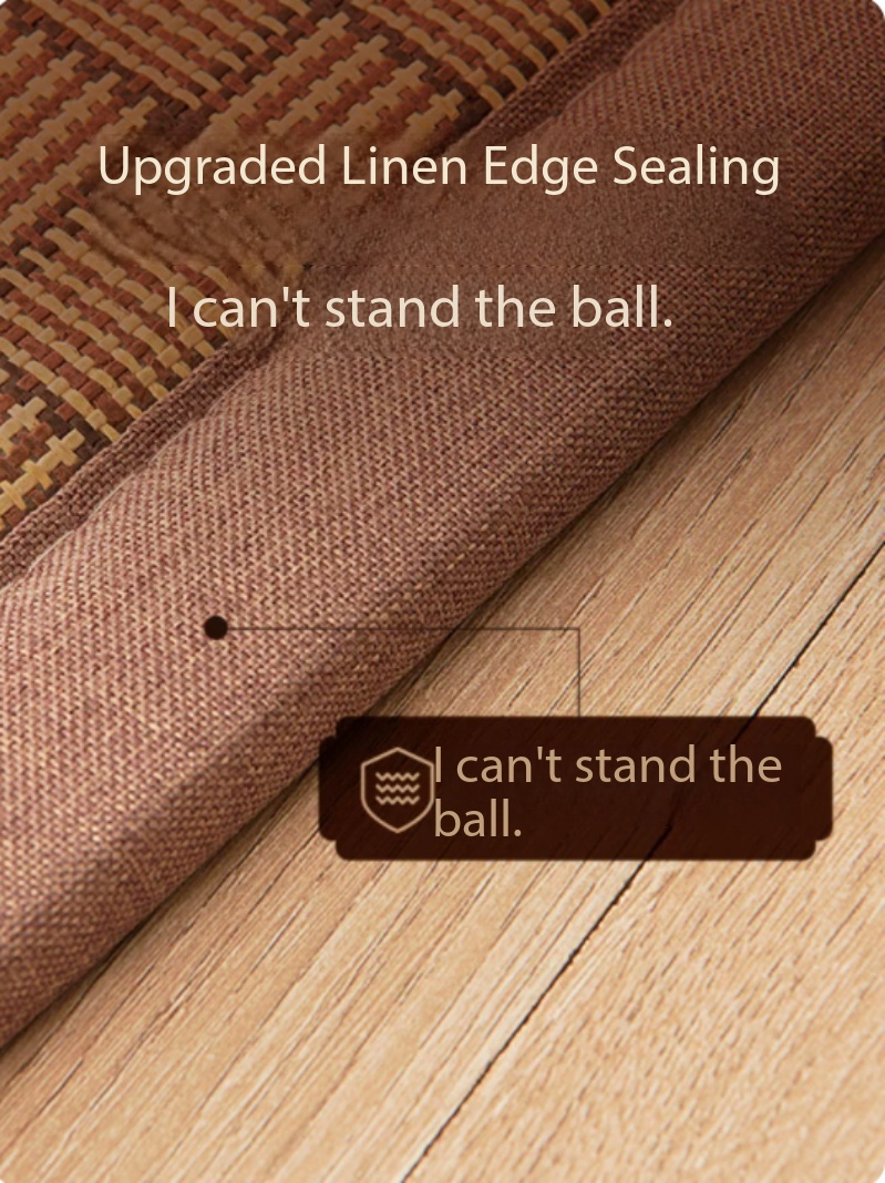 Natural Rattan & Linen Weave M - Thick Yoga Mat 评论和价格