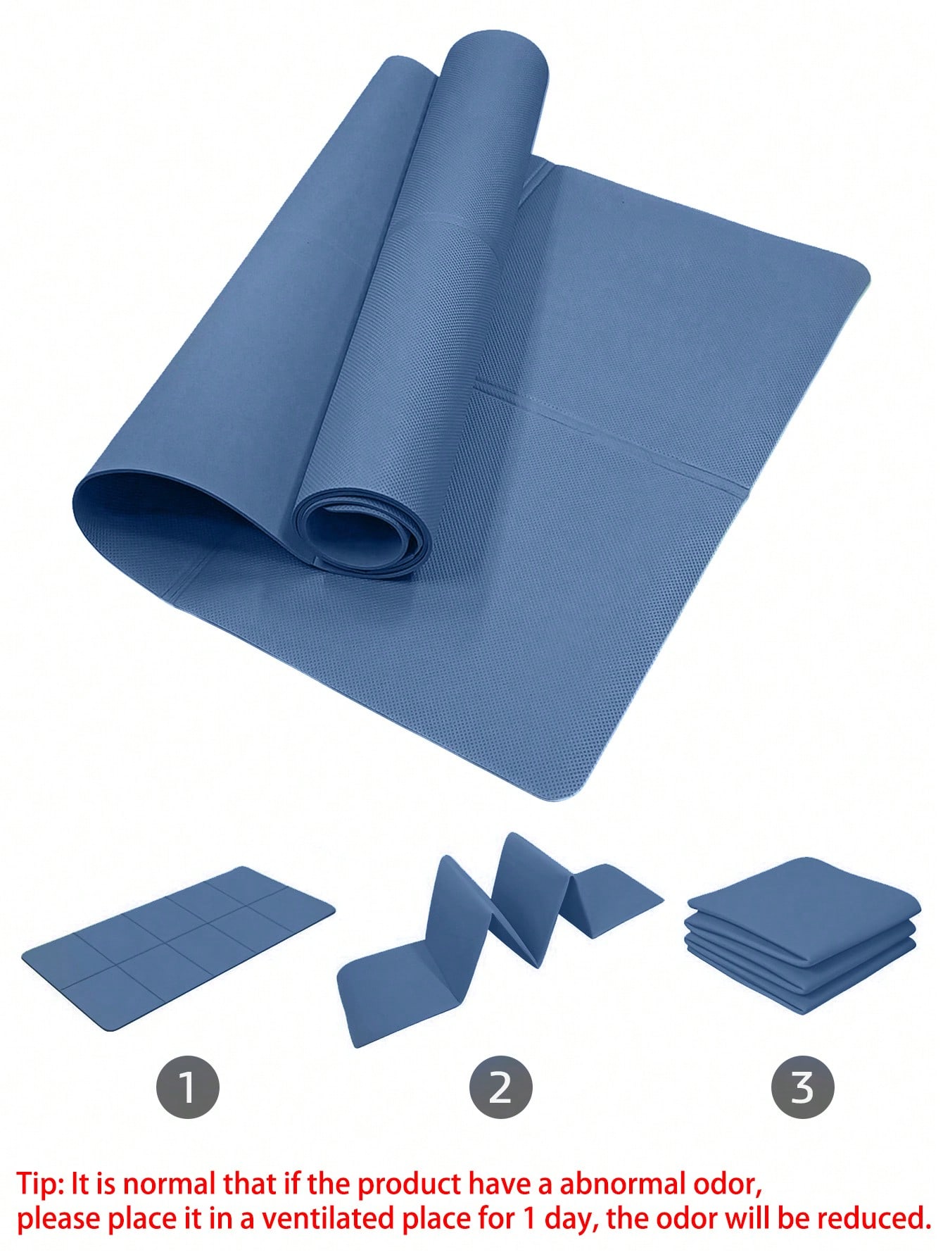 Foldable Yoga Mat Dark Blue Ec - Thick Yoga Mat 评论和价格