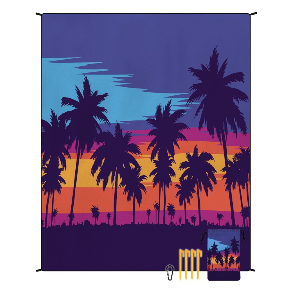 Palm Tree Beach Towel 71x86.6i - Yoga Mat For Fitness 评论和价格